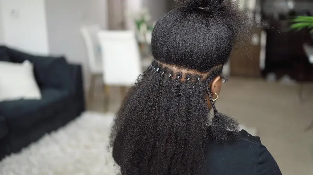 Micro links extensions. Good micro link  extensions-natural-hair
