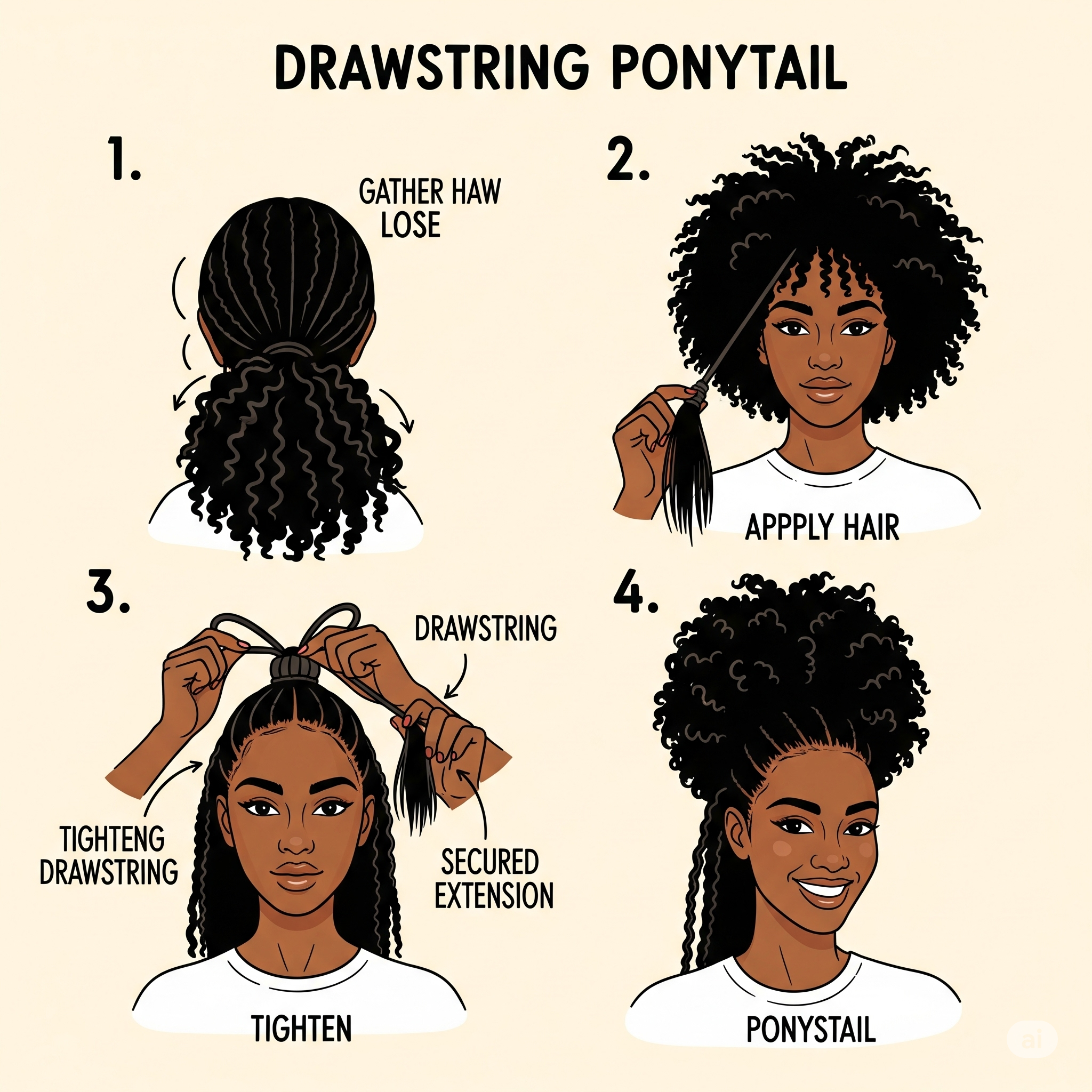 5 Essential Steps for Installing a Drawstring Ponytail